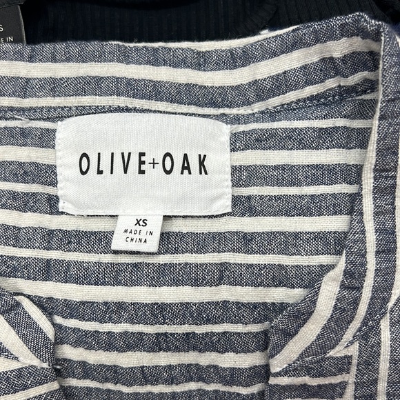 Sz XS Olive & Oak Striped Sleeveless Dress - Picture 7 of 7